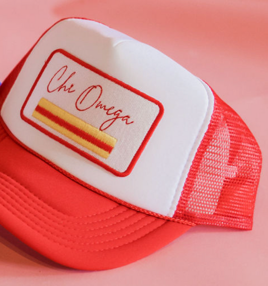 Chi Omega Patch Hat