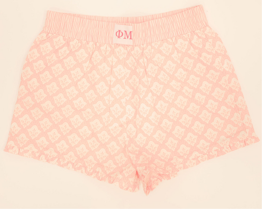 Phi Mu Ruffle Shorts