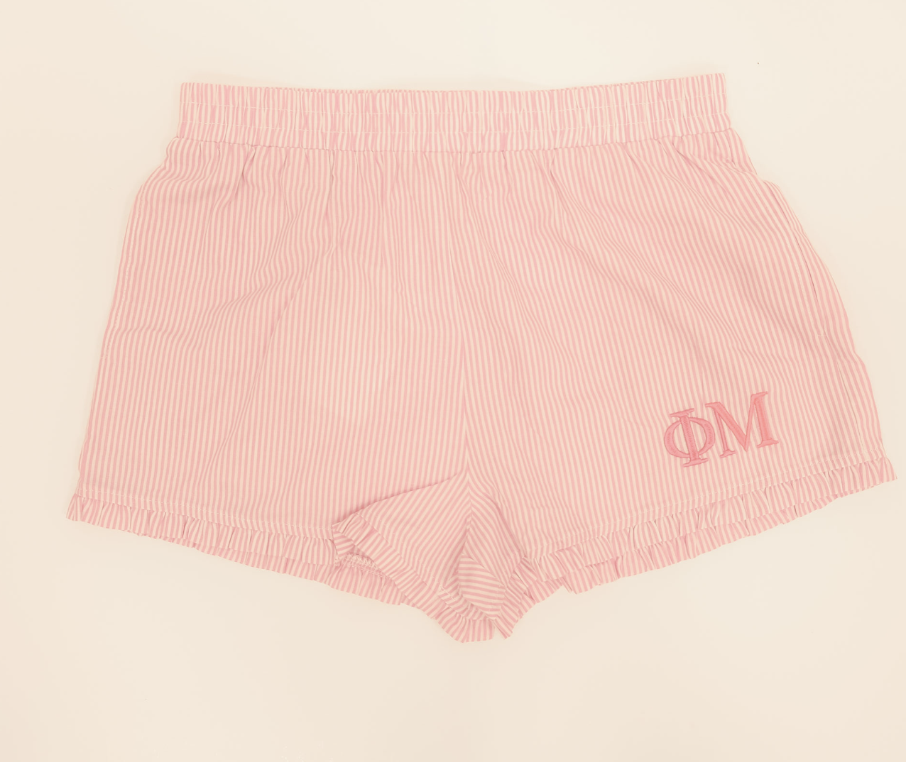 Phi Mu Stripe Shorts