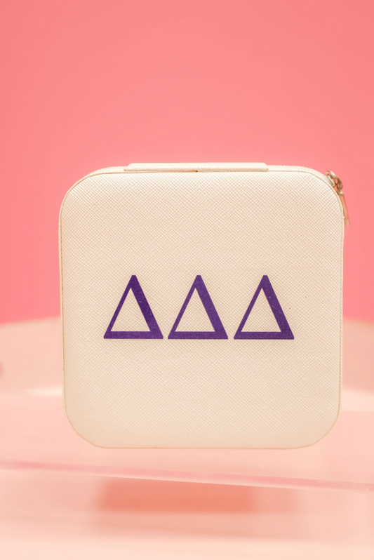 Tri Delta Letters Jewelry Box