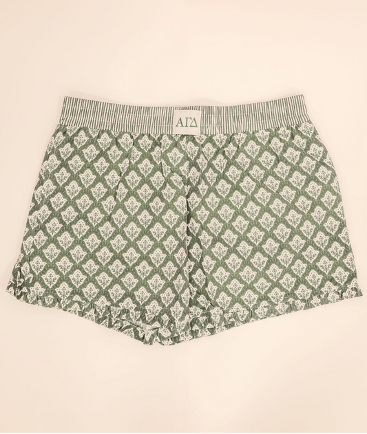 Alpha Gamma Ruffle Shorts