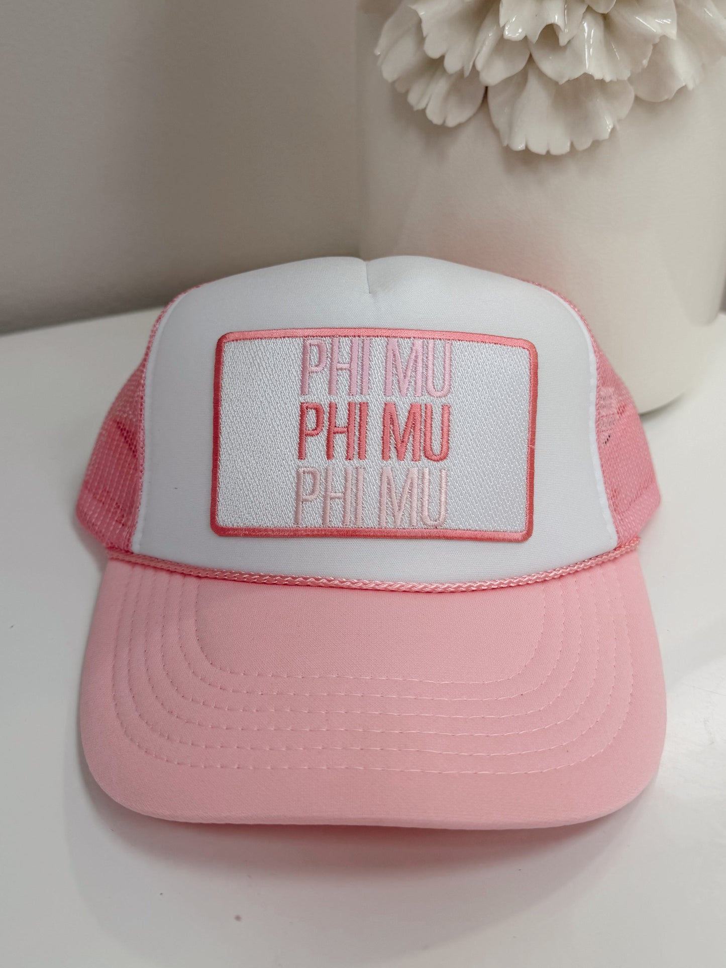 Triple Phi Mu Patch Hat