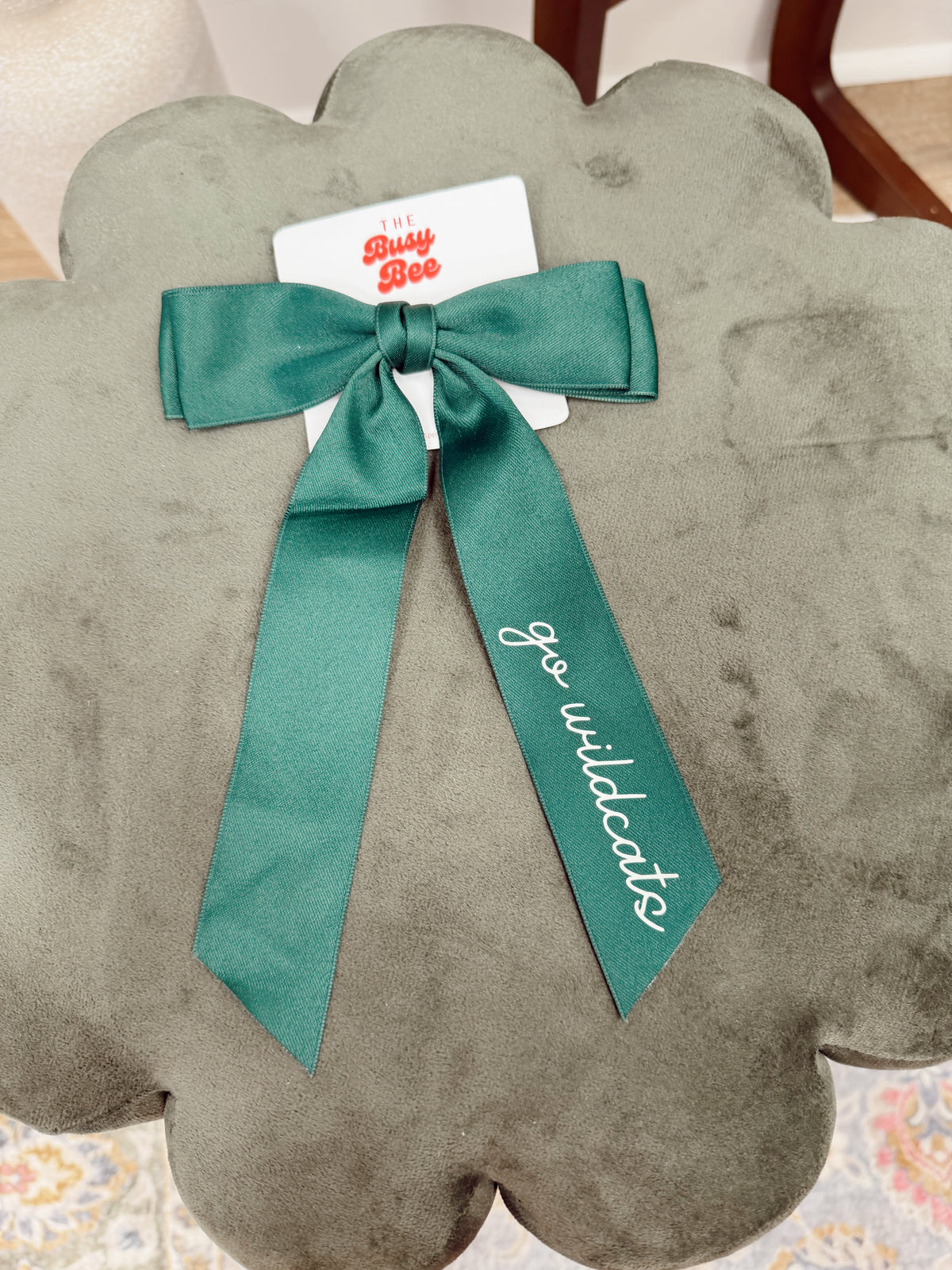 Green Go Wildcats Ribbon Bow