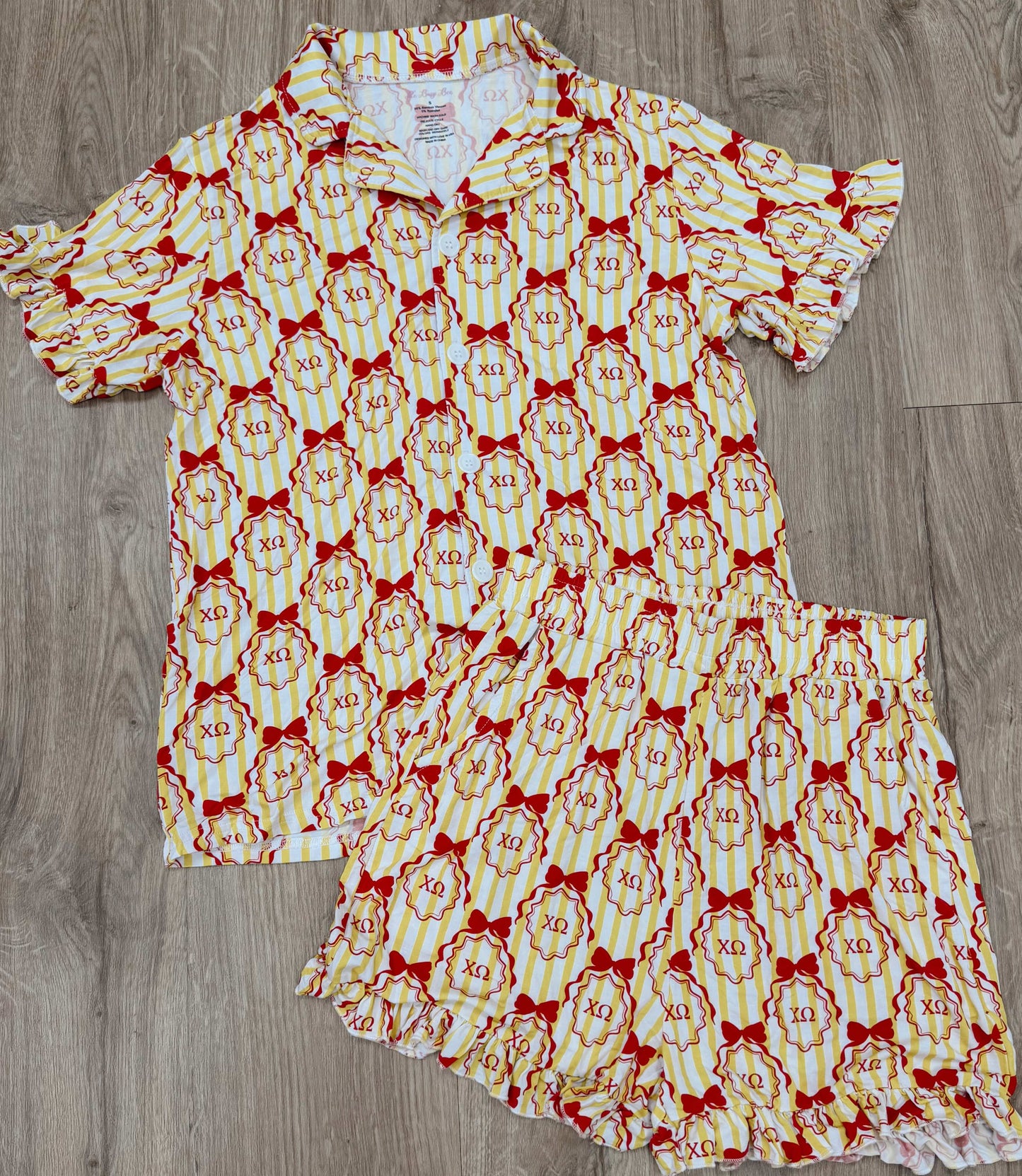 Chi Omega bamboo pajamas