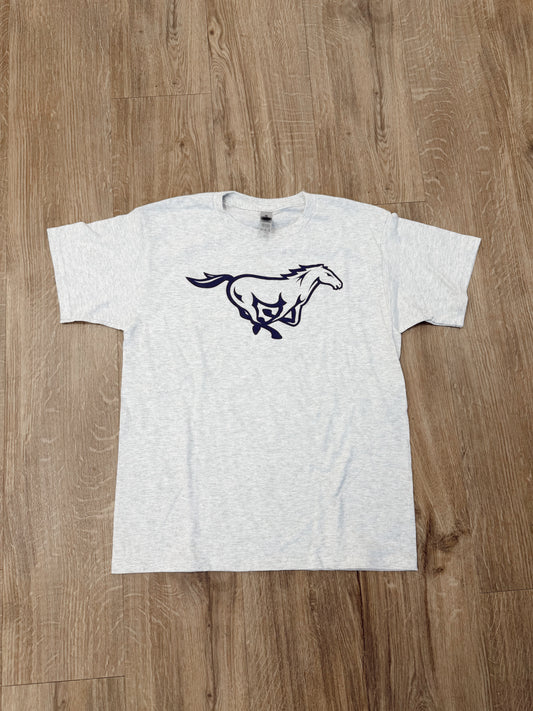 Light Grey Mustangs Youth T-Shirt