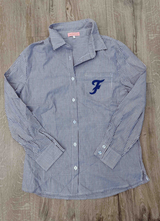 F Stripe Button Down