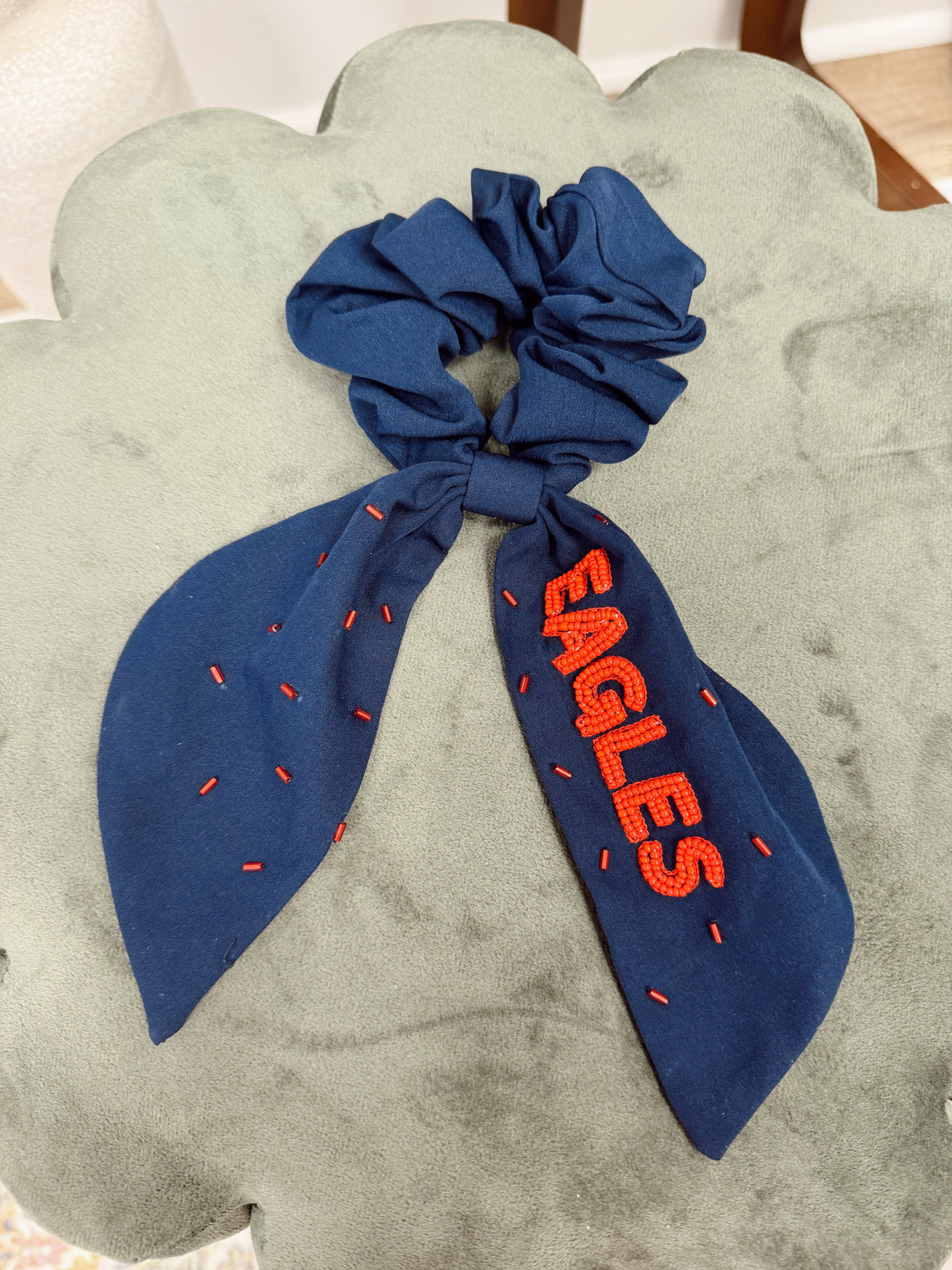 Navy Eagles Scrunchie