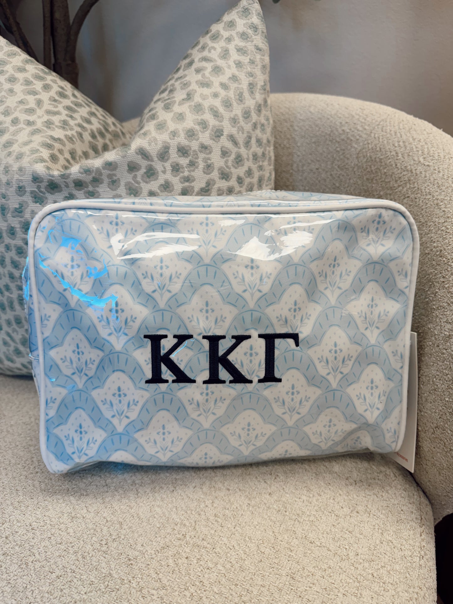 Kappa Clear Coat Makeup Bag Small Letters