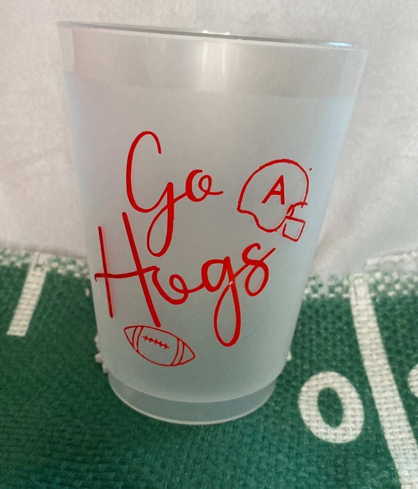 Go Hogs Frosted Cups (10 cups)