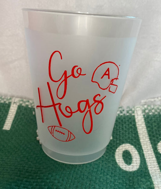 Go Hogs Frosted Cups (10 cups)